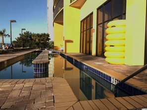 Indoor pool, outdoor pool