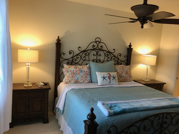 2 bedrooms, iron/ironing board, WiFi, bed sheets