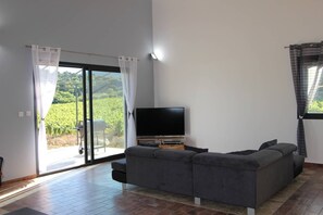 Télévision, lecteur de DVD, chaîne hi-fi