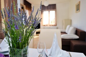 TV - Design Apartment with Gym, BBQ & Wi-Fi 3 (Dubac, Novalja)