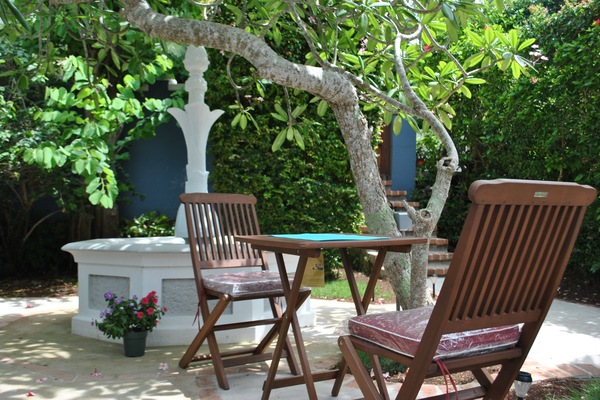 Private court yard for your enjoyment.