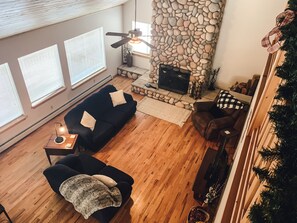 Smart TV, DVD player, books