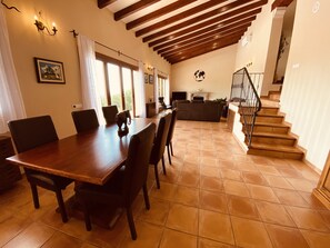 Dining - Villa with pool and view in a very quiet area. (Bunyola)