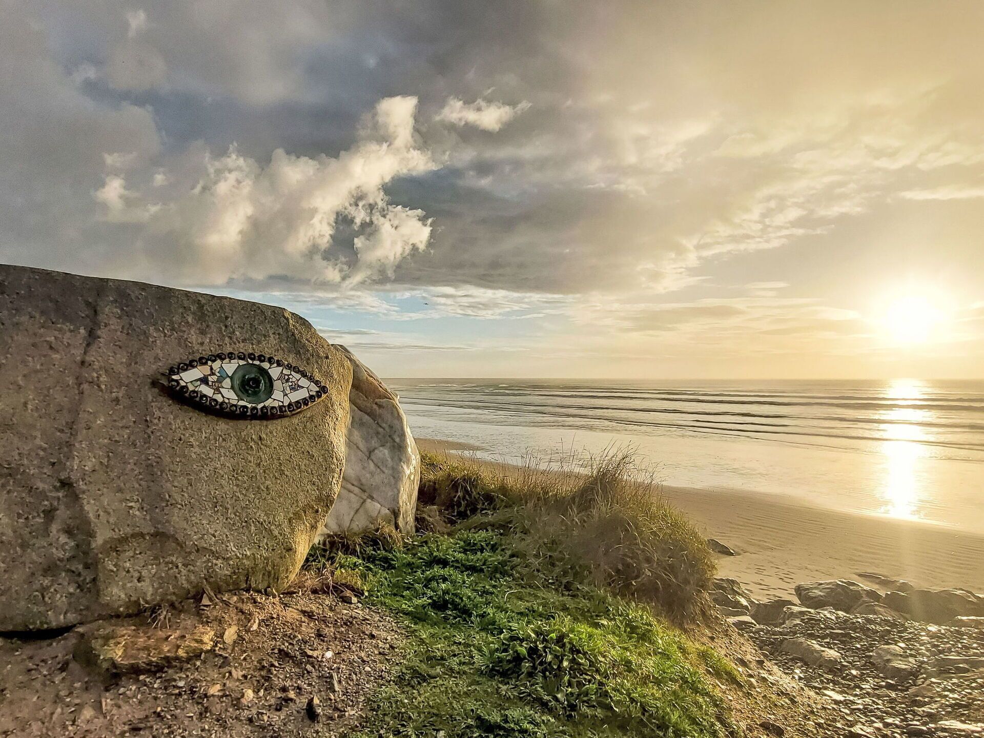 Wolke, Ozean, Meteorologisches Phänomen, Kumulus, Sand, Strand