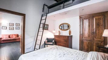 1 chambre, fer et planche Ă repasser, Wi-Fi gratuit, draps fournis