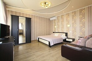 Appartamento | 1 camera, biancheria da letto di alta qualità, una cassaforte in camera