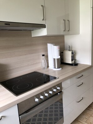 Kühlschrank, Ofen, Herdplatte, Geschirrspüler