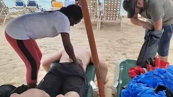 Massages sur la plage