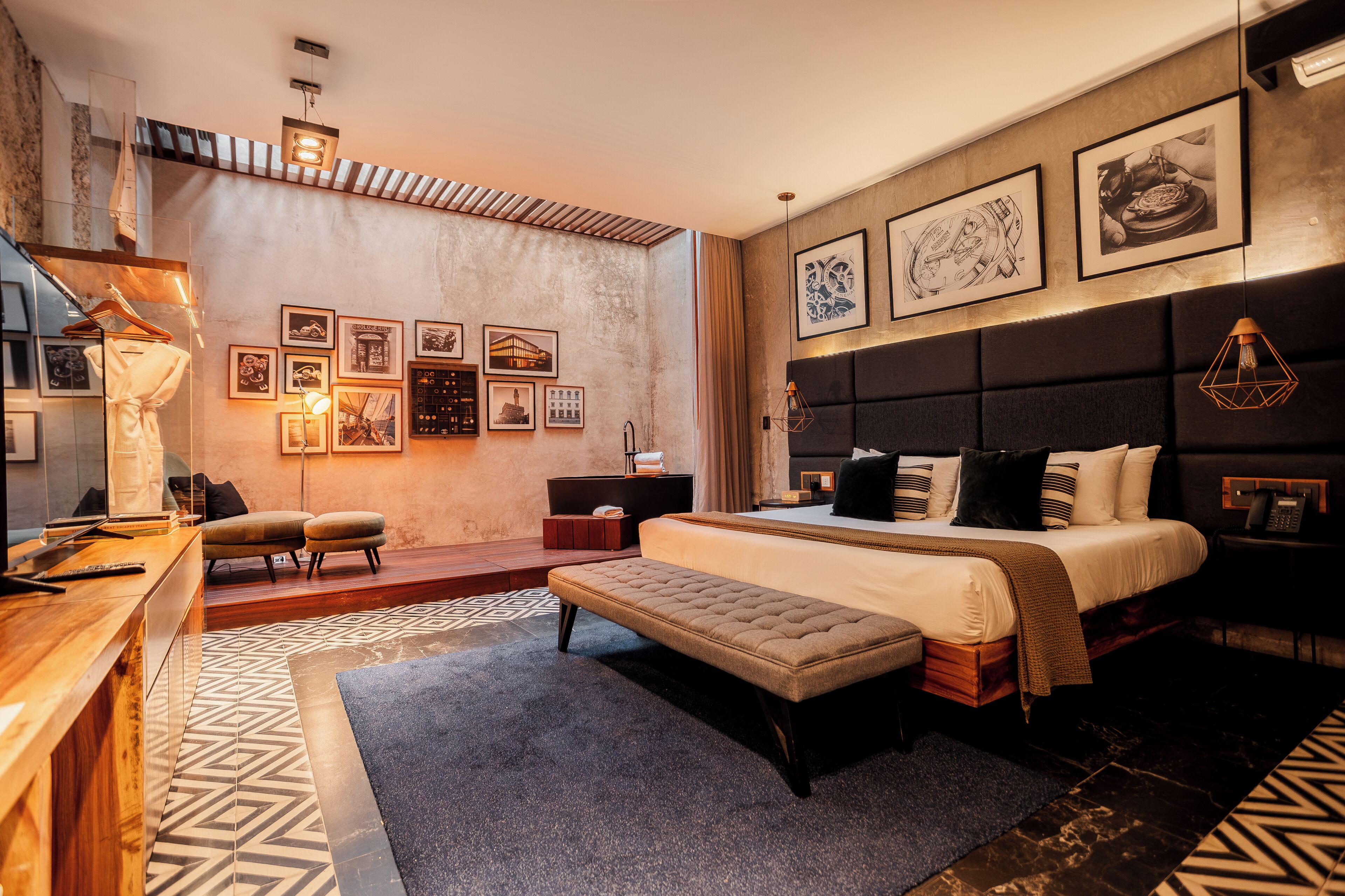 Suite Panerai | Premium-sengetøj, gratis minibar, pengeskab på værelset