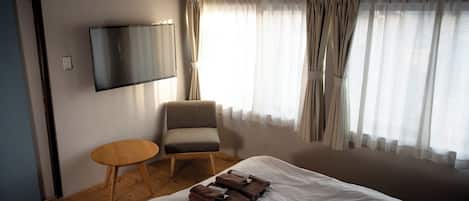 2 間睡房、書桌、免費 Wi-Fi、床單