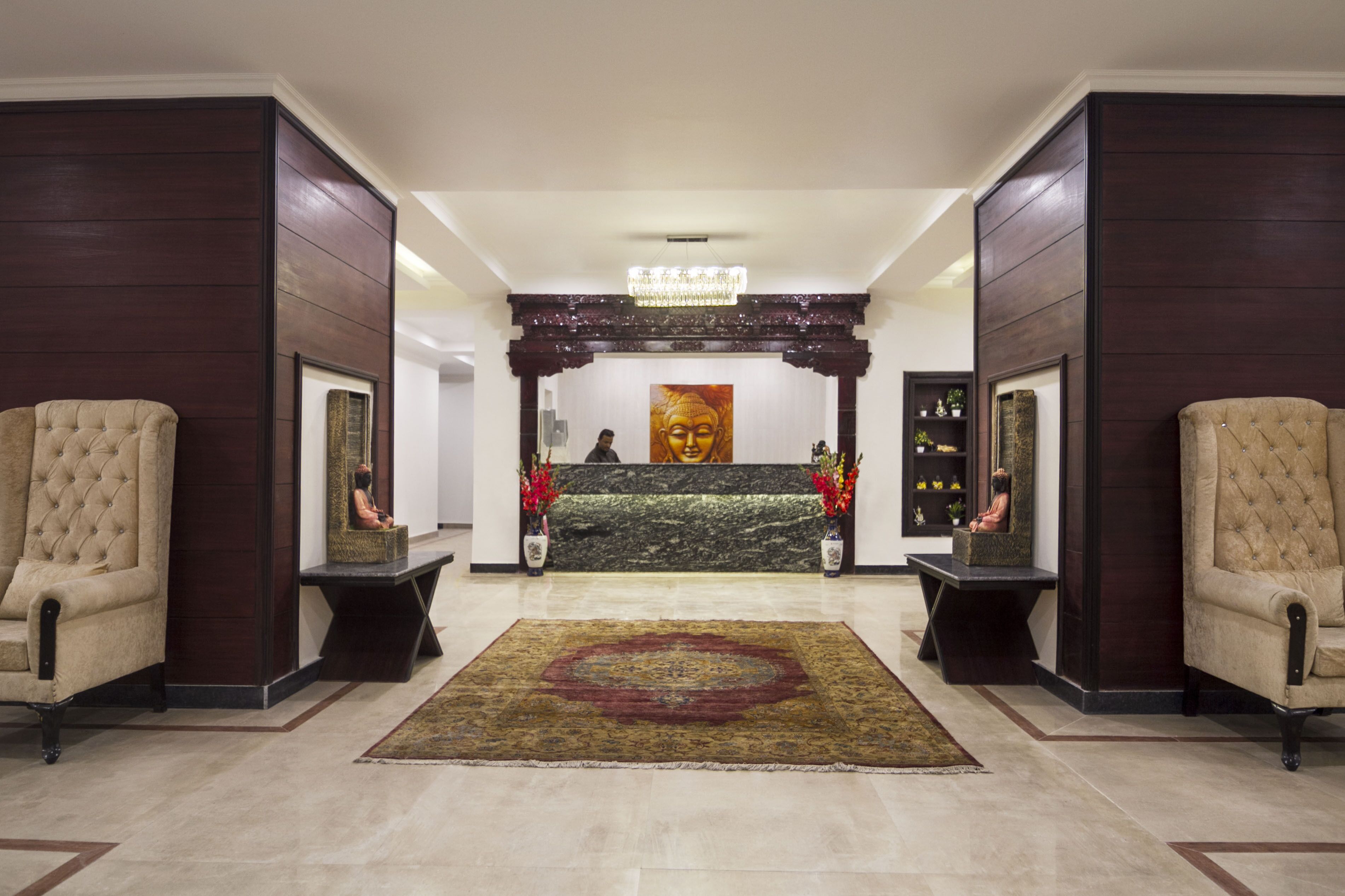 Coin salon dans le hall