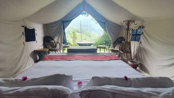 Deluxe Tent, Non Smoking, Mountain View | Premium bedding, individually decorated, individually furnished