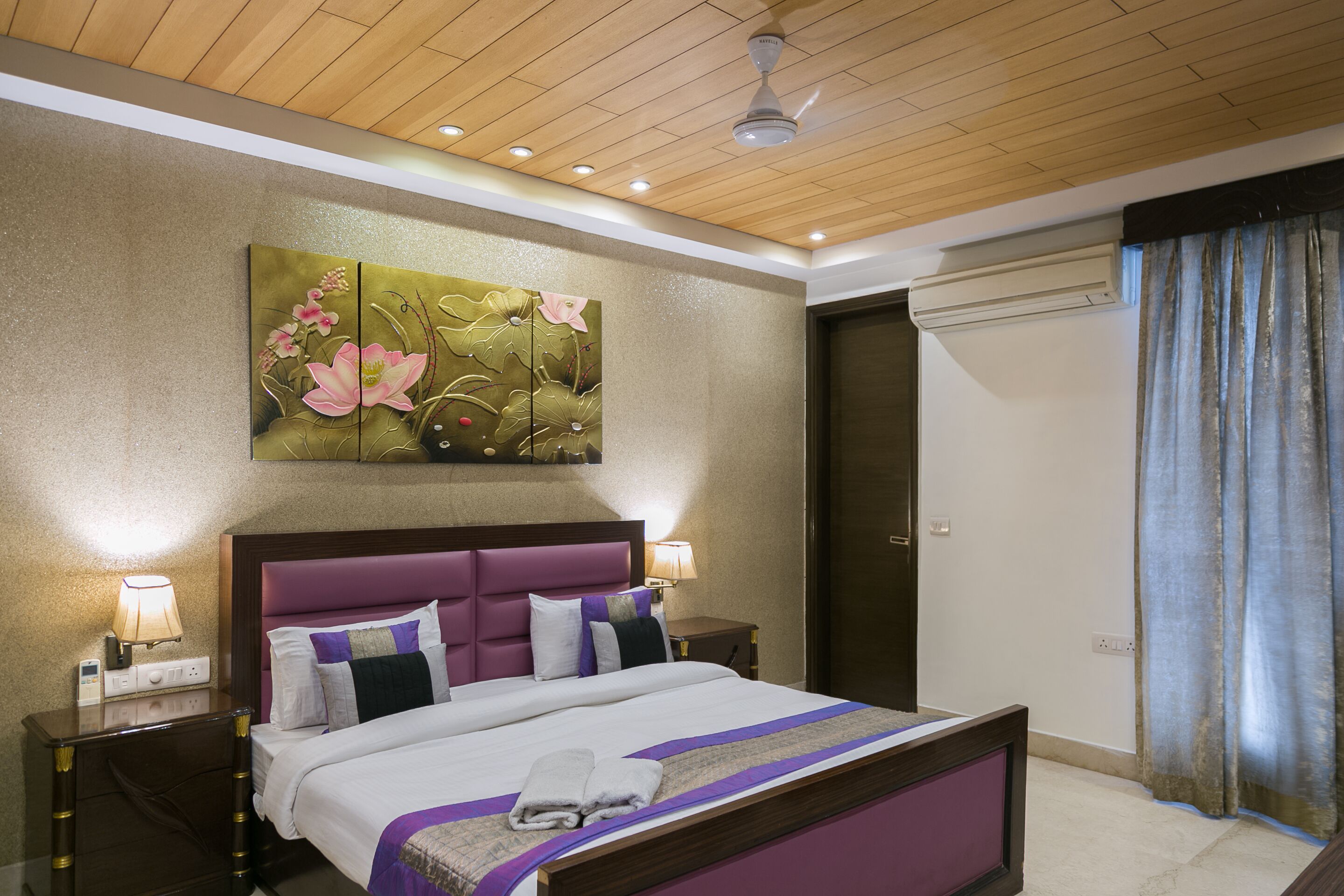 Blackout curtains, soundproofing, iron/ironing board, rollaway beds