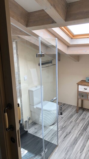 Apartment, 2 Schlafzimmer (PARÍS) | Badezimmer | Dusche, Hydromassagedusche, Haartrockner, Bademäntel