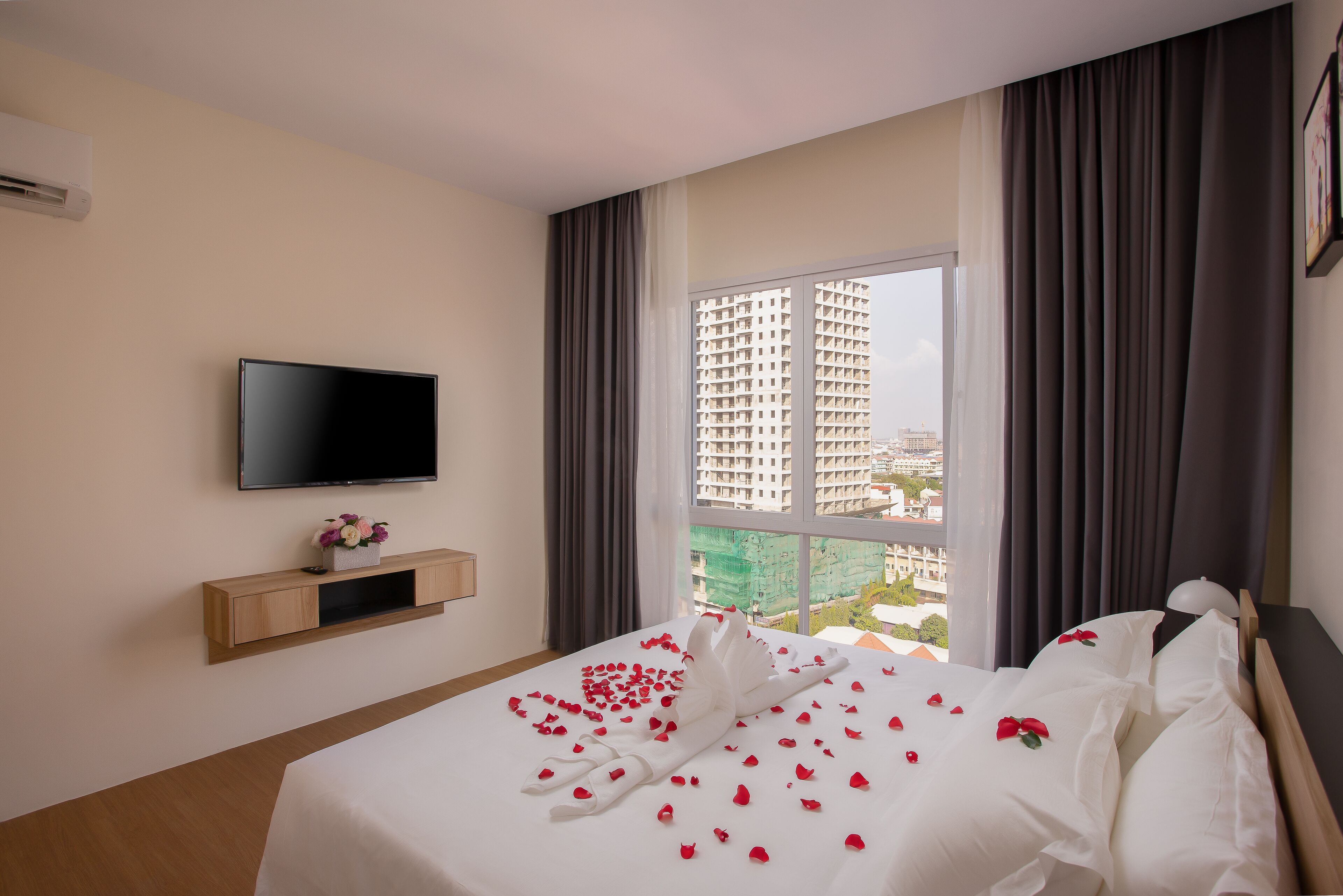 Deluxe-íbúð | Útsýni úr herberginu