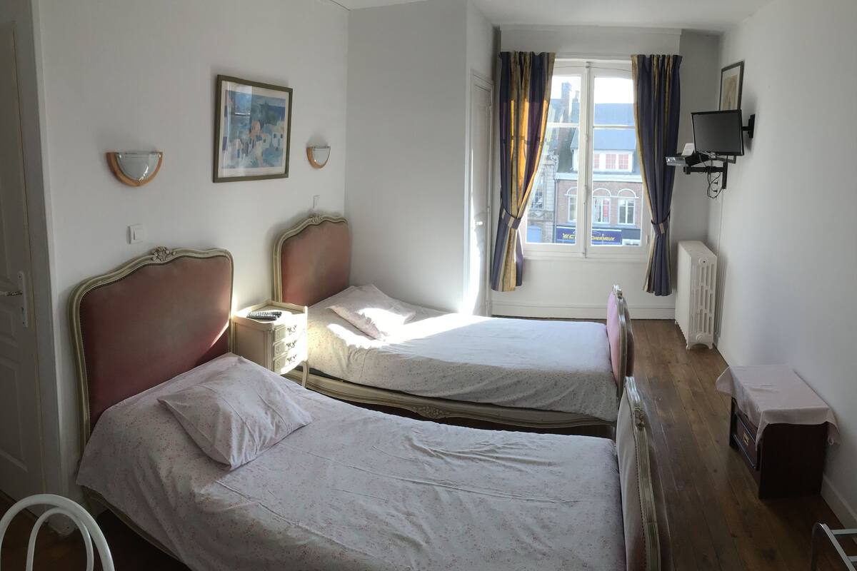 Twin Room | Soundproofing, iron/ironing board (on request), WiFi (free)