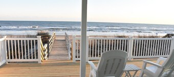 Oceanfront living with private beach access