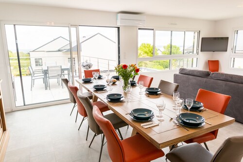 Villa Surcouf 5 étoiles - vue sur mer - piscine privée et plage à 200m