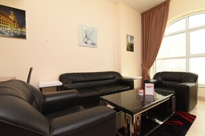 Living room - OYO Home 2351BHK Capitol Tower DIC (Dubai)