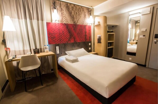 Habitación individual estándar | Escritorio, espacio para trabajar con laptop y insonorización 