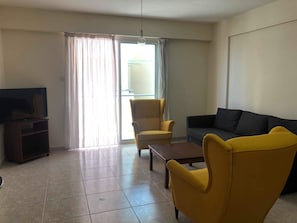 Apartment, 1 Bedroom | Living room | Flat-screen TV - 1 Bedroom Apartment near Beach (Larnaca)