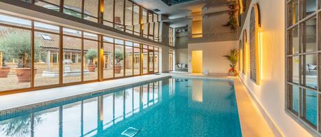 Indoor pool, a heated pool