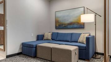 Individually decorated, individually furnished, desk, laptop workspace