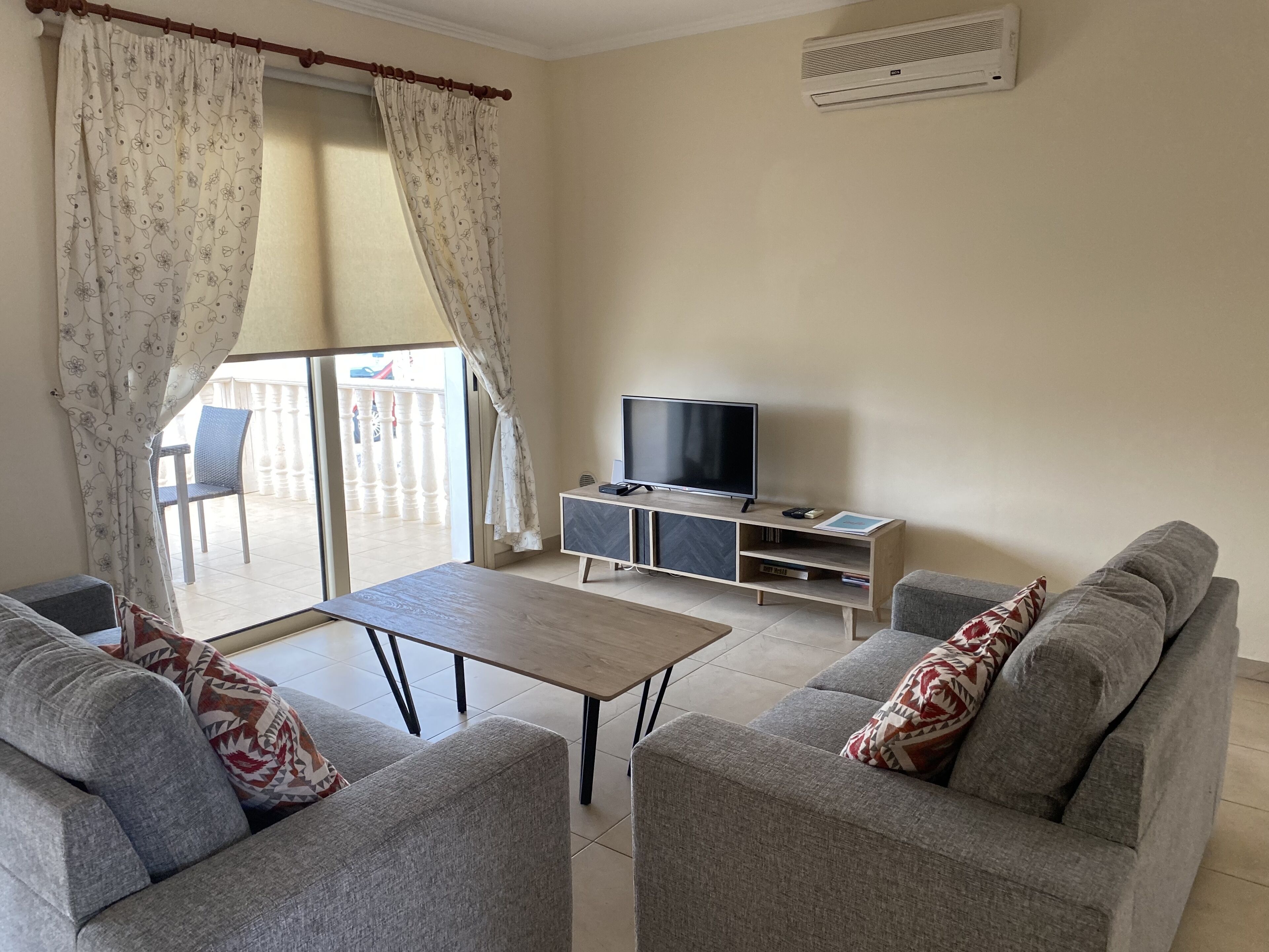Premium Villa, Private Pool (Joanna) | Living area | 42-inch flat-screen TV with satellite channels, TV