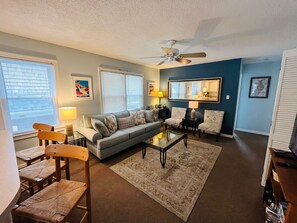 Smart TV, DVD player, books, streaming services