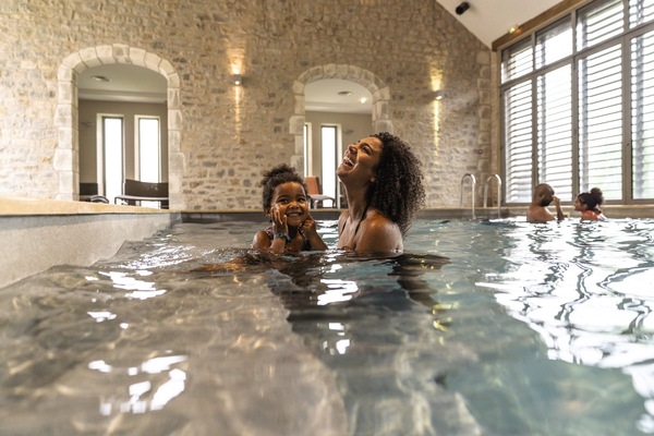 Indoor pool, seasonal outdoor pool