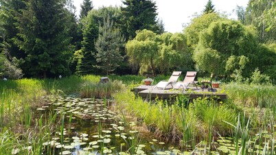 2 Bedrooms Villa with a garden view by the Tałty Lake 6km to Mikołajki, Masuria