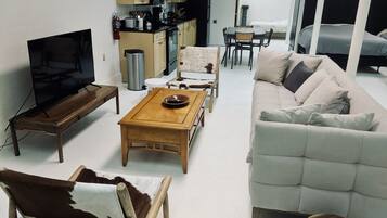 Flat-screen TV, streaming services