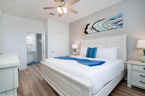 3 bedrooms, premium bedding, individually decorated