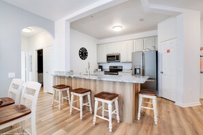 Microwave, oven, stovetop, dishwasher