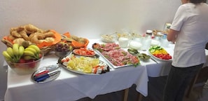 Daily buffet breakfast (EUR 12 per person)