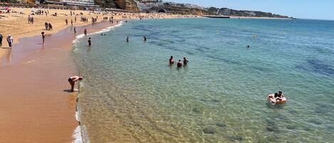 Playa en los alrededores y camastros