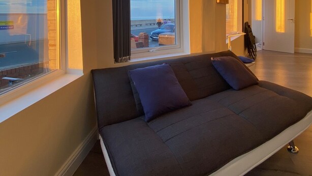 Deluxe Apartment, 1 Bedroom, Beach View, Beachfront | Living area - Redcar Sea View Apartments (Redcar)