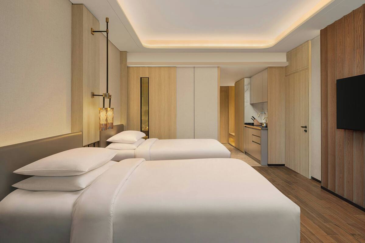 ห้องพัก, เตียงเดี่ยว 2 เตียง | เครื่องนอนระดับพรีเมียม, ผ้านวมขนเป็ด, เตียงเมมโมรีโฟม, มินิบาร์