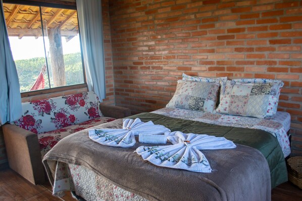 Chalet, 1 Double Bed with Sofa bed, Fireplace, Mountain View