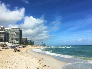 Sun loungers, beach towels