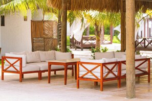 Siddeområde i lobbyen