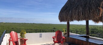 Upscale Modern Home Rooftop Pool Tvs AC