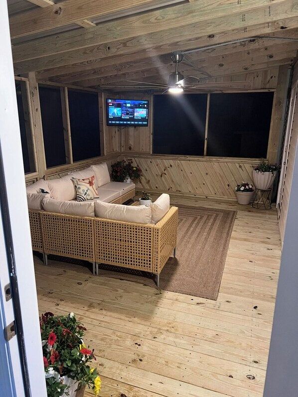 Télévision, cheminée