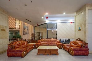 Sittområde i lobbyn