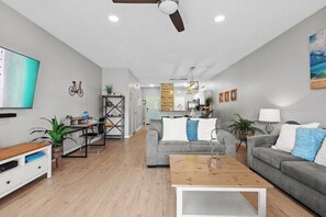 Smart TV, video game console, table football, offices