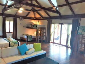 Quarto família, vista para o oceano | Roupas de cama de algodão egípcio, roupas de cama premium