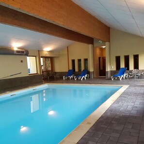 Indoor pool, a heated pool