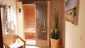 Sauna - Terrassenwohnung direkt am Ostseestrand (Kronsgaard)