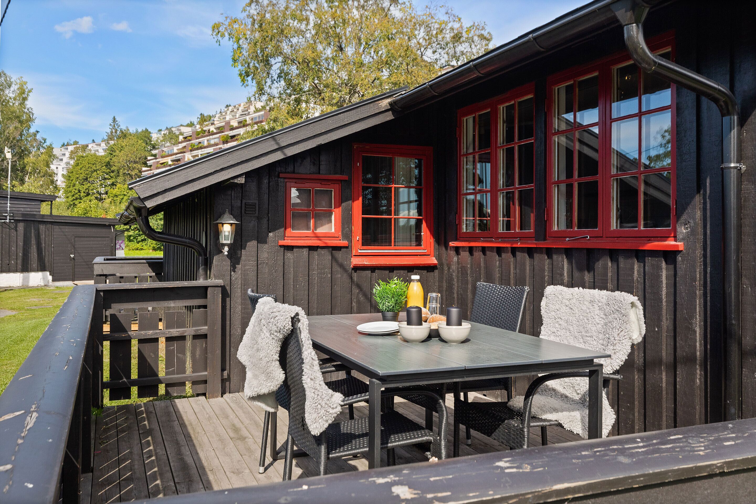 Hytte – premium | Individuelt dekorert, wi-fi (inkludert), sengetøy og rullestolvennlig