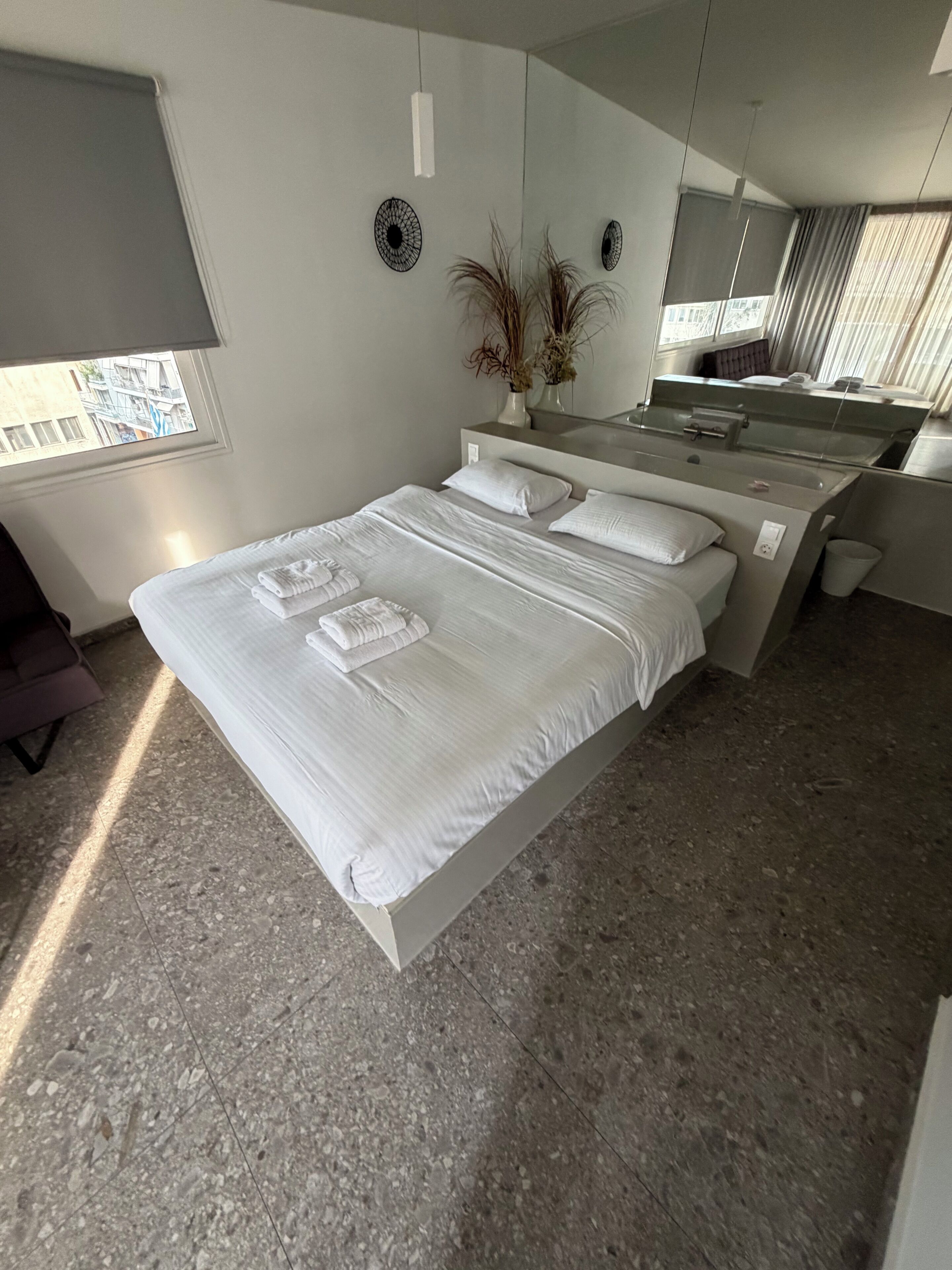 Acropolis view Suite | Premium bedding, in-room safe, desk, blackout drapes